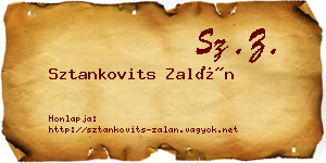 Sztankovits Zalán névjegykártya